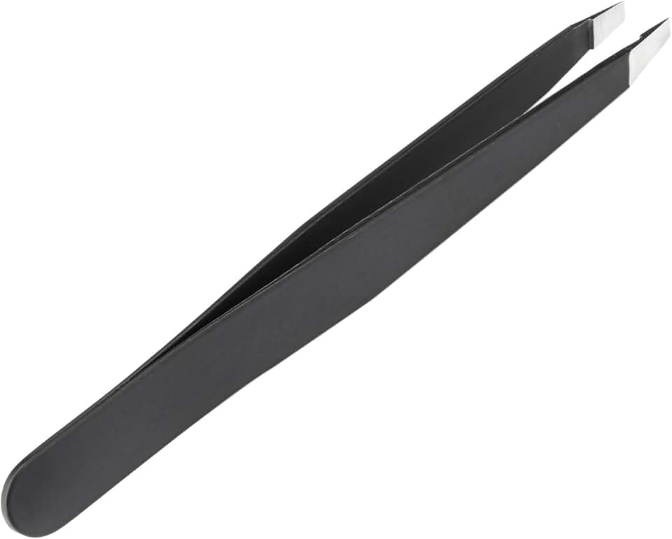 Professional Hand-Made Slant Tweezer for Eyebrows and Facial Hair
