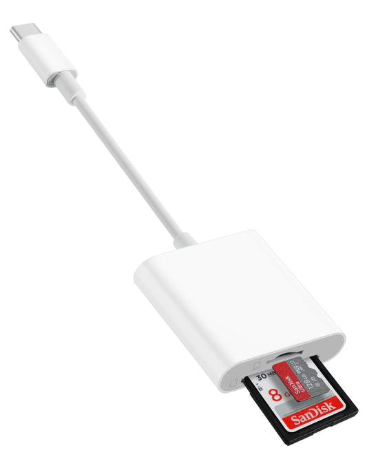 USB-C SD Card Reader for iPhone, iPad, Mac