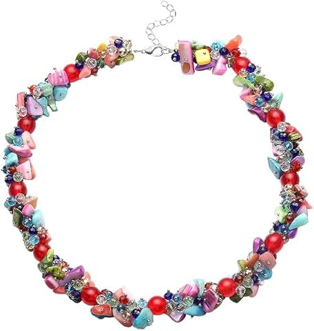 Colorful Beaded Boho Necklaces for Women