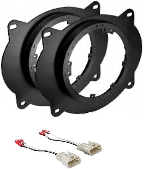6x9 to 6.5 inch Front Door Speaker Adapter Plates and Harness