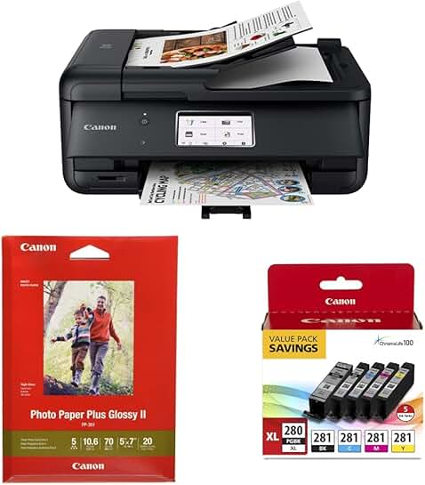 All-in-One Printer with Photo Paper and Ink Pack