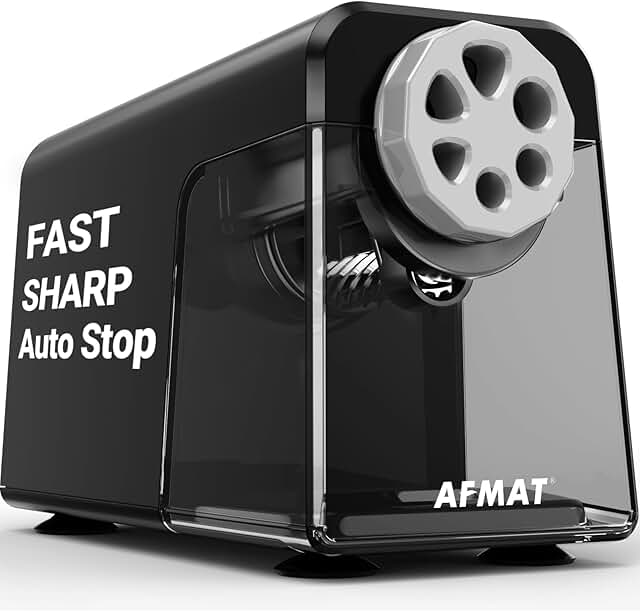 Heavy Duty Electric Pencil Sharpener with 6 Holes