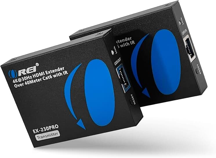 HDMI Over Ethernet Extender, 4K/1080p, Up to 230 ft