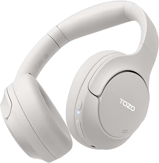 Wireless Over-Ear Noise Cancelling Headphones with 60H Playtime