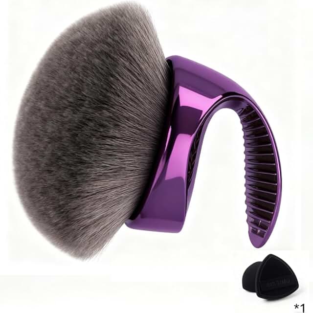 Large 4.33-inch Kabuki Body Brush for Makeup and Self Tanner