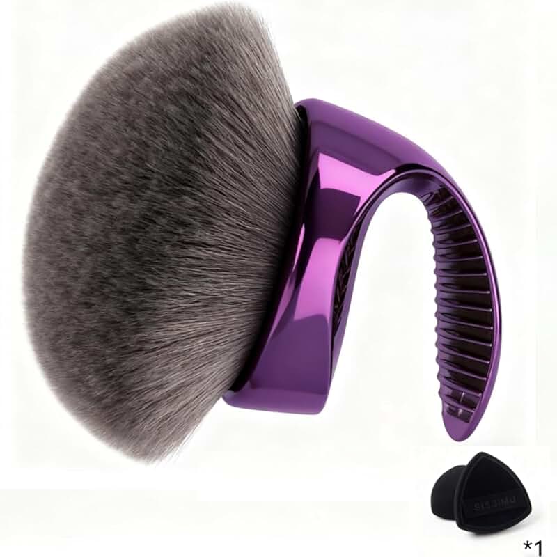 Large 4.33-inch Kabuki Body Brush for Makeup and Self Tanner