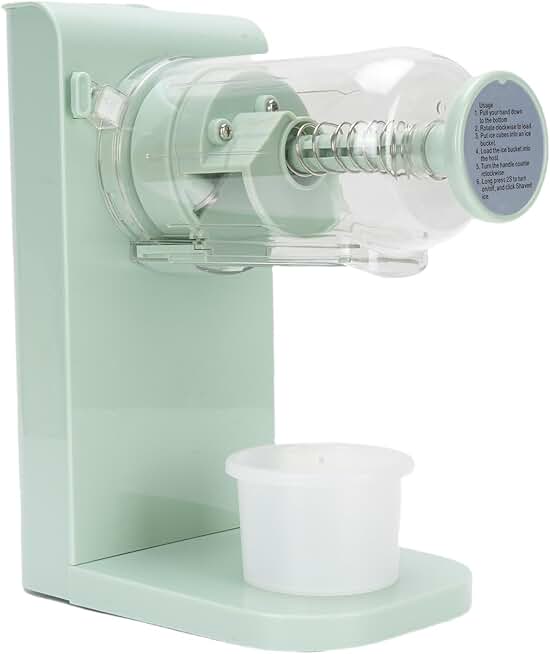 Snow Cone Shaved Ice Machine with Reusable Cups