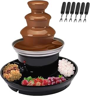 3-Tier Chocolate Fountain with Fruit Plate