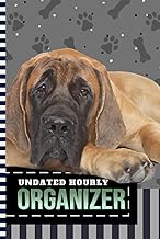 Hourly planner with dog art cover