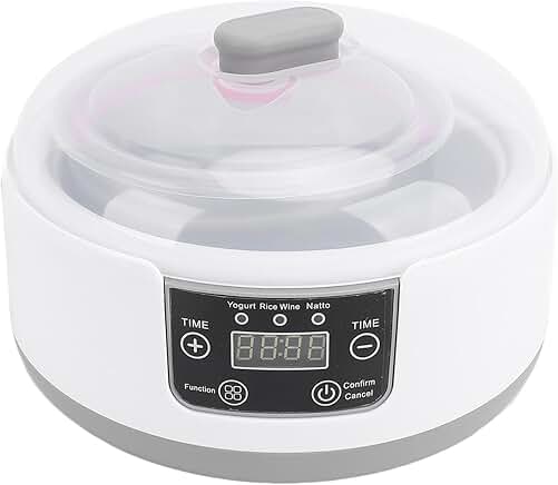 Electric Yogurt and Natto Maker with 5 Jars