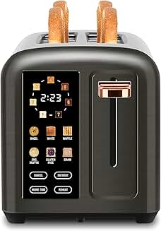 2-Slice Touch Screen Toaster with Wide Slots