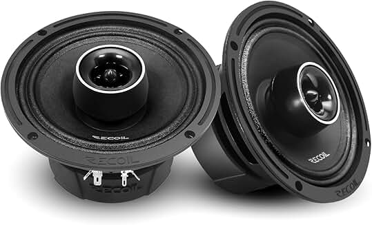 6.5-Inch 2-Way Pro Audio Coaxial Speakers, Pair