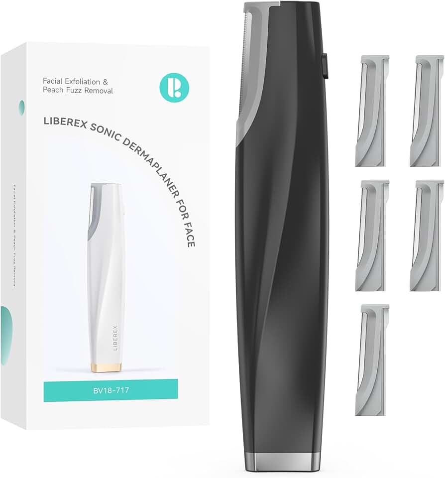 Rechargeable Facial Dermaplaning Tool with 6 Blades