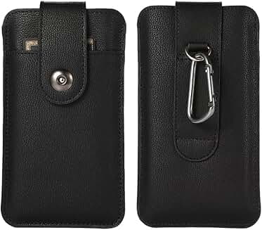 PU Leather Phone Belt Holster Case for Moto G and Galaxy S21