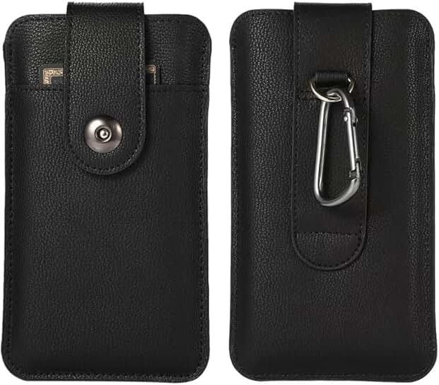 PU Leather Phone Belt Holster Case for Moto G and Galaxy S21