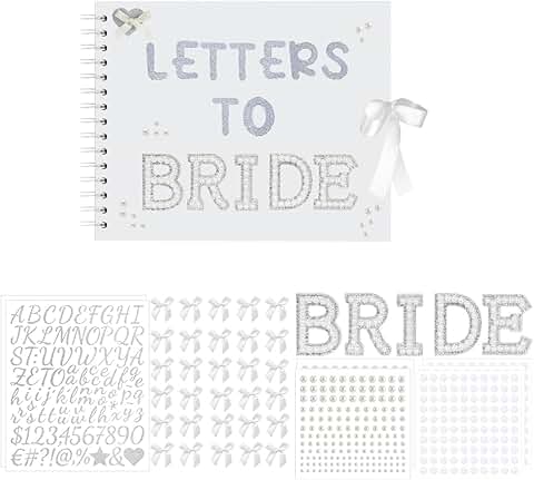 Letters to the Bride Wedding Scrapbook with 40 Pages