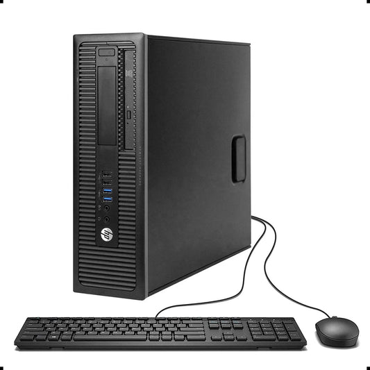 EliteDesk 800 G1 SFF Business Desktop Computer with Intel i5, 16GB RAM, 1TB HDD, 256GB SSD, DVD, WiFi, Windows 10