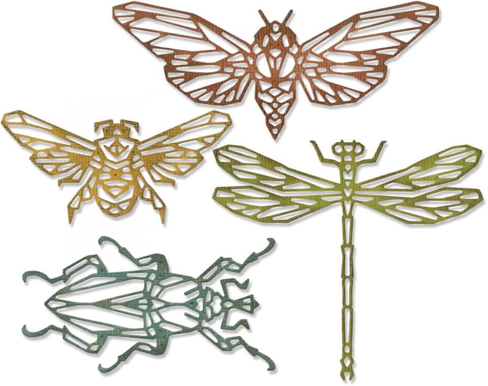 Geo Insects Thinlits Die Set, 4 Pieces
