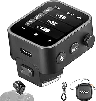Wireless Flash Trigger with Touchscreen and Compact Design
