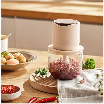Cordless Electric Food Chopper with 3-Leaf Blade