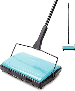 Blue Carpet Sweeper for Home and Office Cleaning