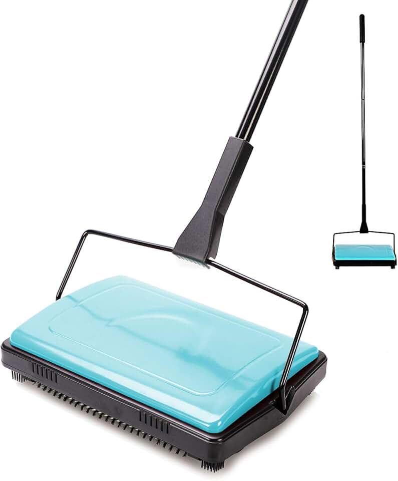 Blue Carpet Sweeper for Home and Office Cleaning
