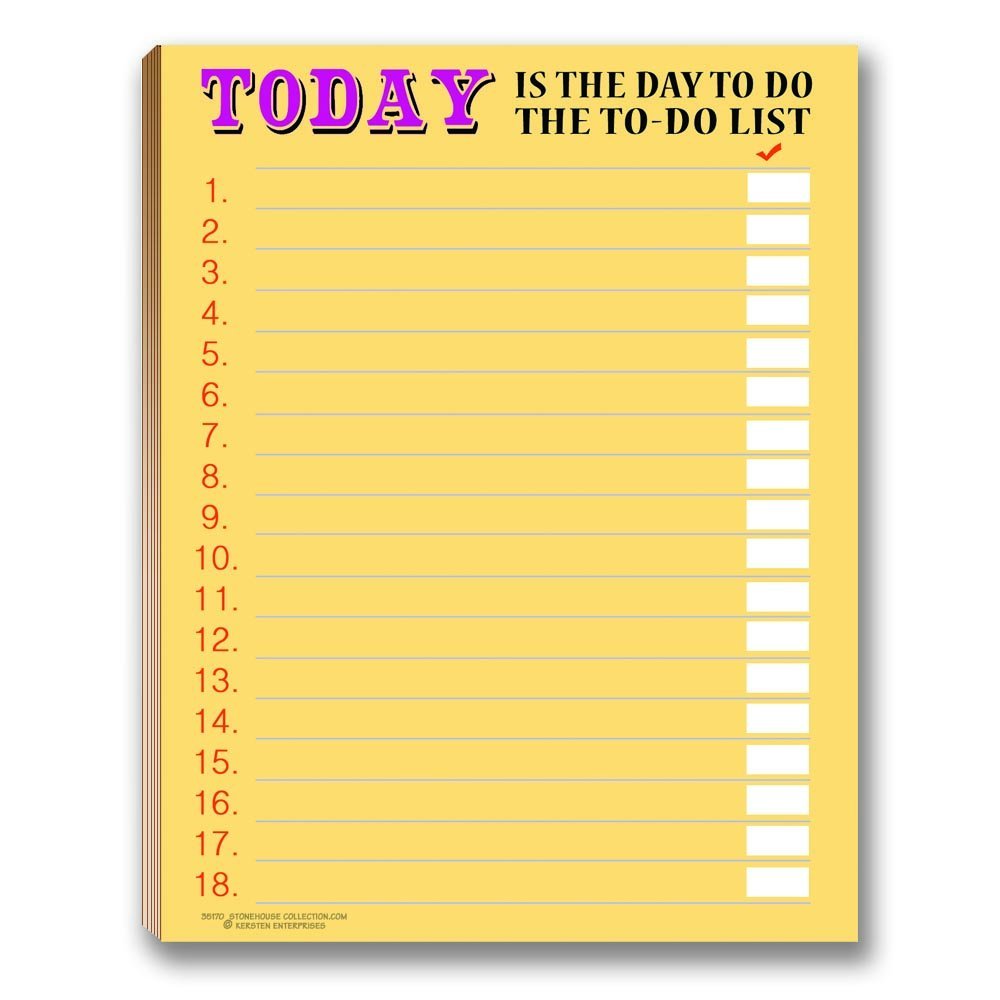 Funny To Do List Notepads, Assorted Pack