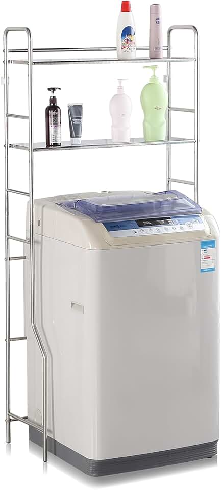Stainless Steel 2-Tier Over Washer Dryer Shelf