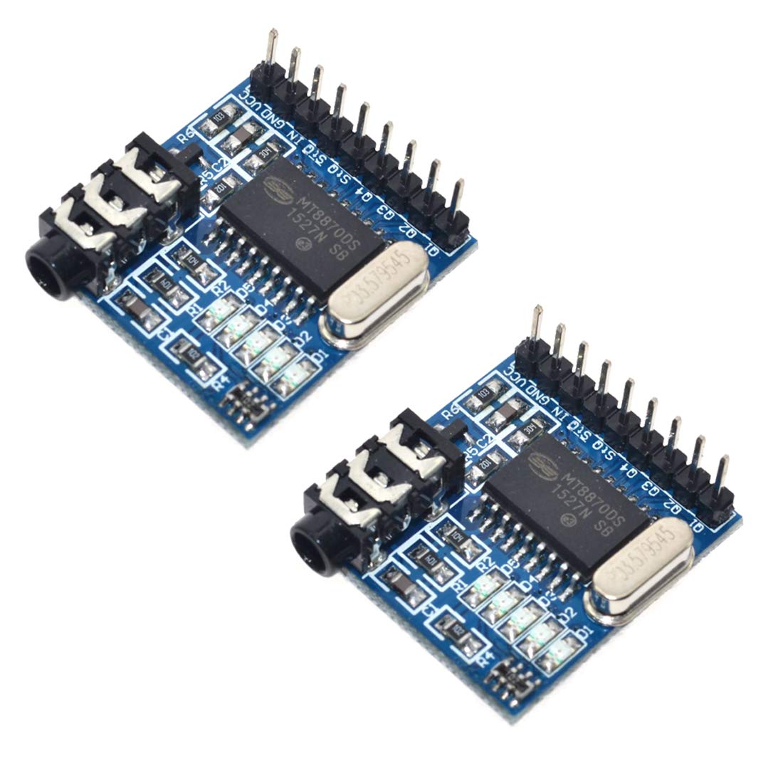 Two DTMF Voice Decoder Modules for Arduino