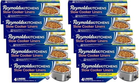 Slow Cooker Liners, Regular, 4 Count Pack of 10