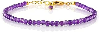 Dainty Natural Gemstone Bead Bracelet for Women