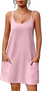 Cotton Women's Nightgown with Pockets, S-3XL