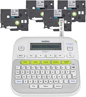 Easy-to-Use Small Label Maker with 4 Tapes