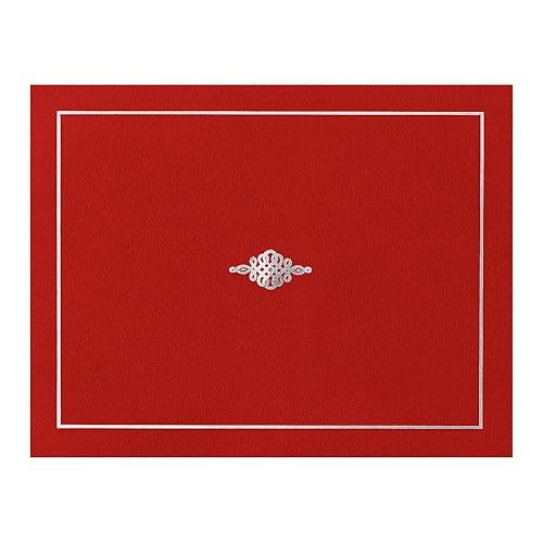 Red foil-stamped certificate jackets, holds 8.5 x 11, pack of 10