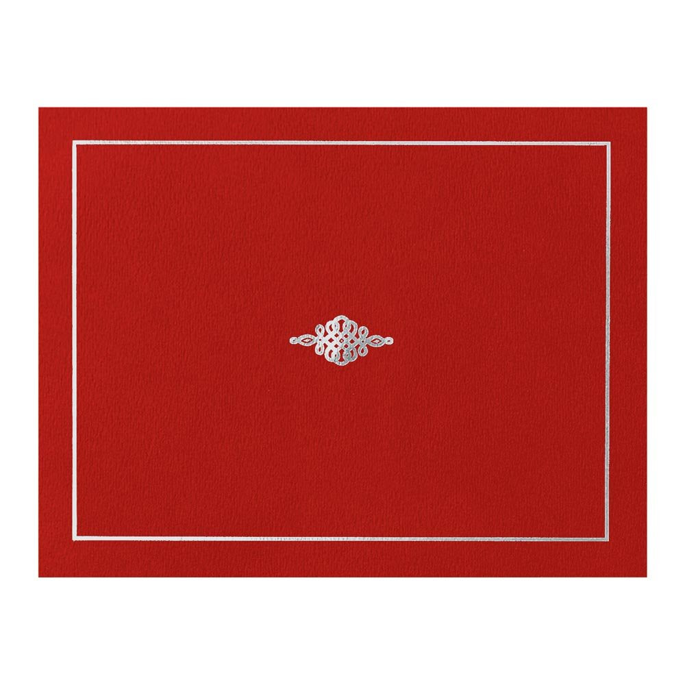 Red foil-stamped certificate jackets, holds 8.5 x 11, pack of 10