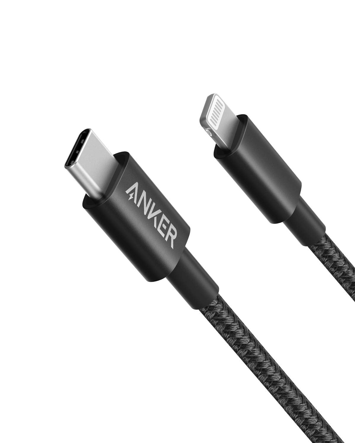 New Nylon USB-C to Lightning Charging Cord for [6ft MFi ] for iPhone 13 13 Pro 12 Pro Max 12 11 X XS XR 8 Plus, AirPods Pro, Supports Power Delivery (Black)