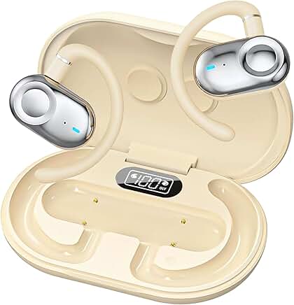 Open Ear Wireless Headphones with 16mm Speakers