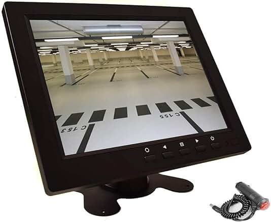 8-Inch CCTV Monitor with HDMI, VGA, AV, USB, and Built-in Speaker
