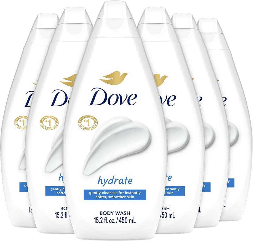 Hydrating Body Wash 6-Pack for Soft Skin