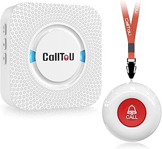Wireless Caregiver Pager with Waterproof Button