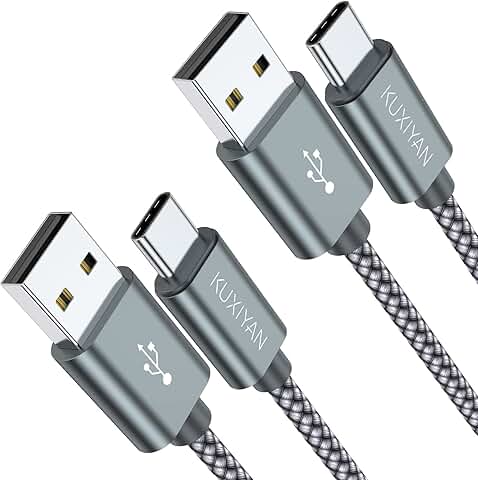 2-Pack 3FT USB Type C Charging and Sync Cables