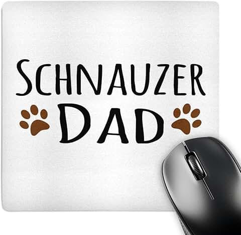 Muddy brown paw prints dog lover mouse pad
