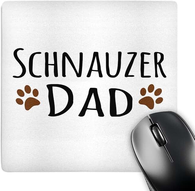 Muddy brown paw prints dog lover mouse pad