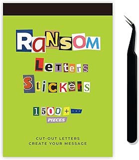 1500 Alphabet Letter Stickers for Crafts and Decor