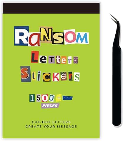 1500 Alphabet Letter Stickers for Crafts and Decor