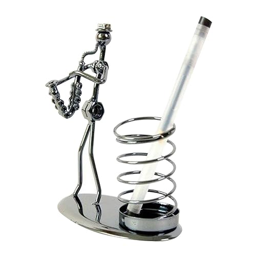 Musician Theme Iron Man Art Metal Pen Holder