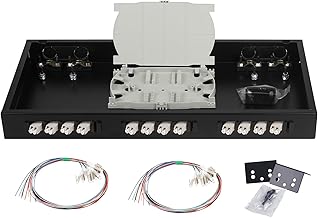 24-Port Duplex LC OM2 Rack Mount Enclosure with Pigtails