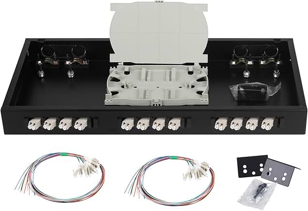 24-Port Duplex LC OM2 Rack Mount Enclosure with Pigtails