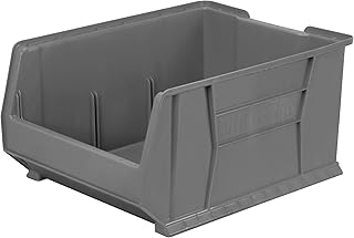 Large Stackable Plastic Storage Bin, 24x18x12 inches