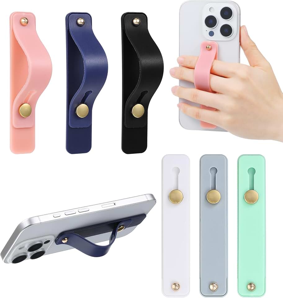 Six Silicone Phone Straps for Most Smartphones